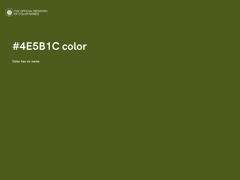 #4E5B1C color image