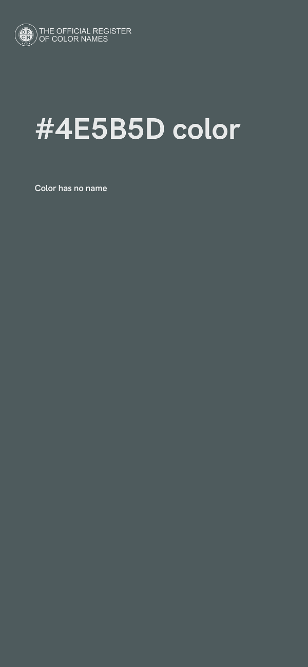 #4E5B5D color image