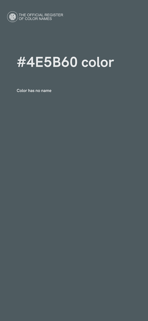 #4E5B60 color image
