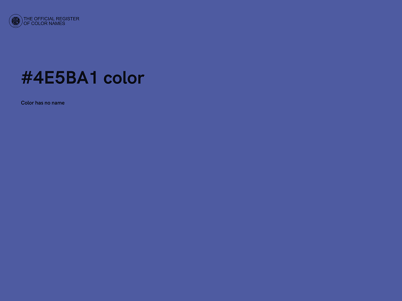 #4E5BA1 color image