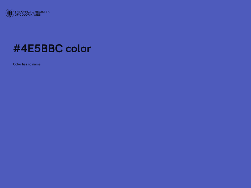 #4E5BBC color image