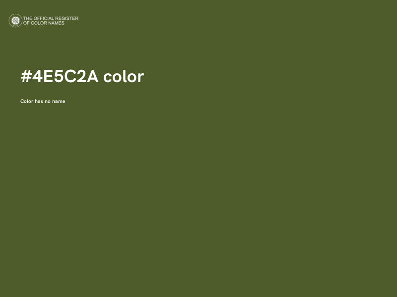 #4E5C2A color image