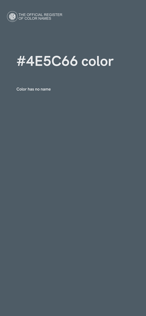 #4E5C66 color image