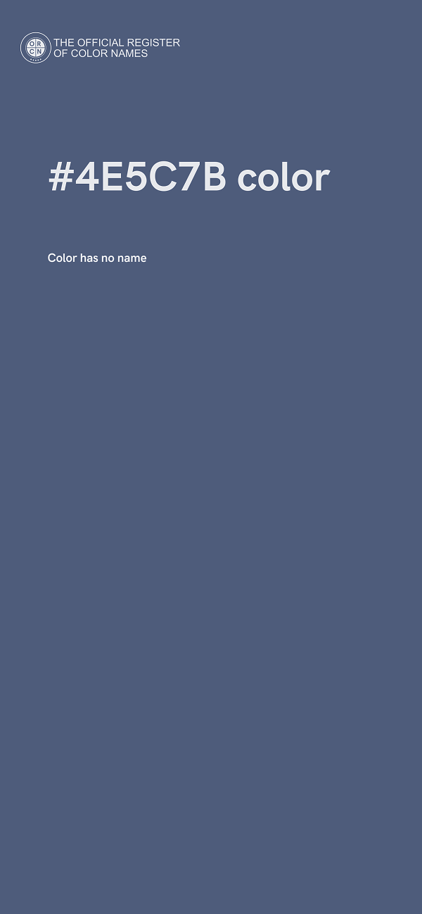 #4E5C7B color image