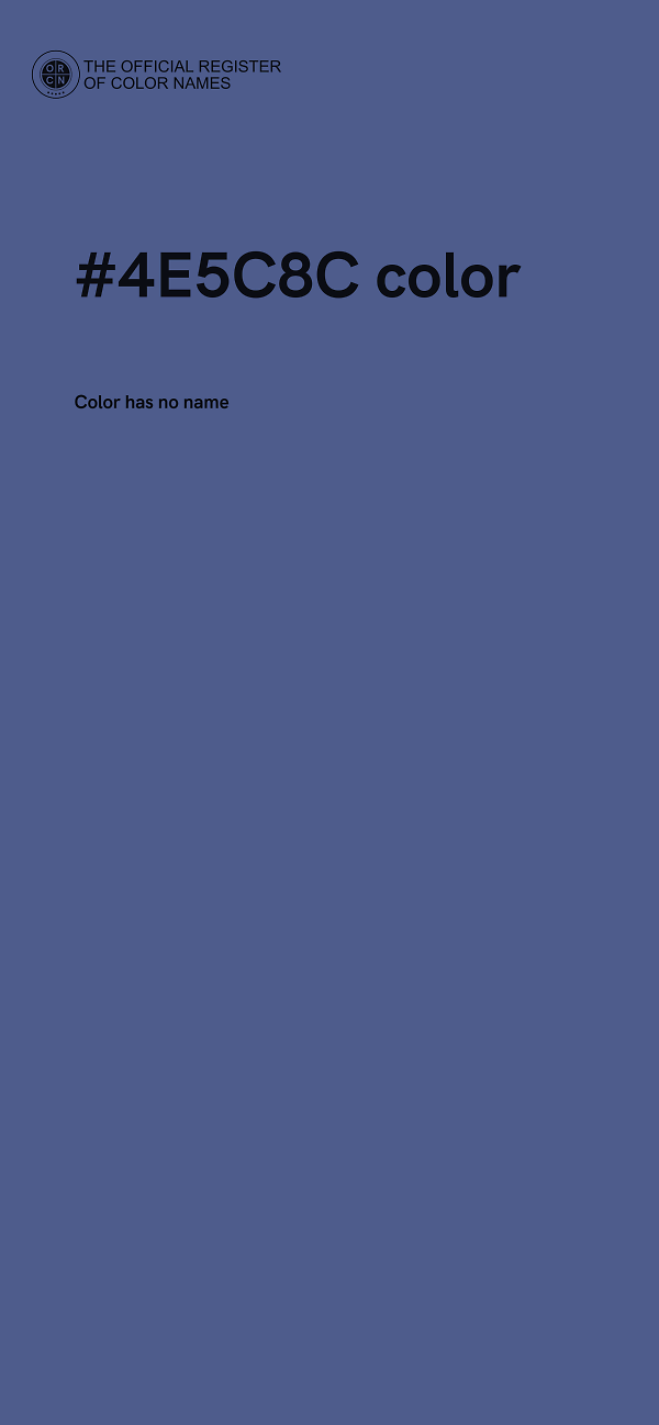 #4E5C8C color image