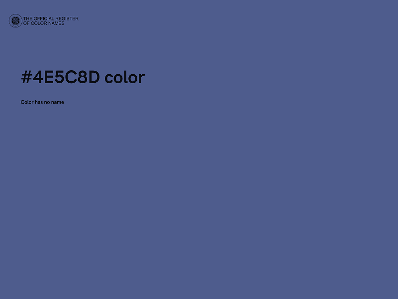 #4E5C8D color image