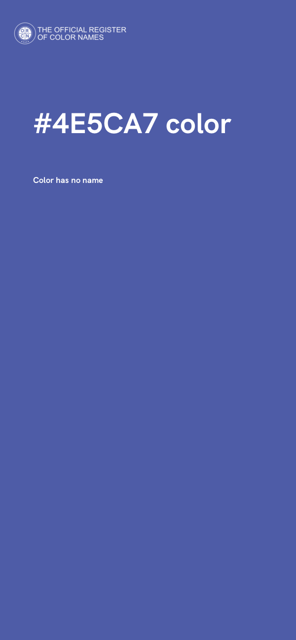 #4E5CA7 color image