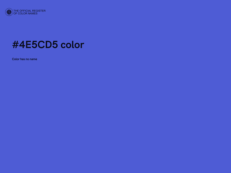 #4E5CD5 color image