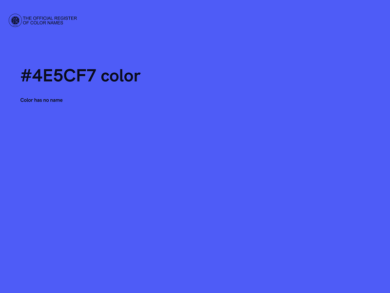 #4E5CF7 color image