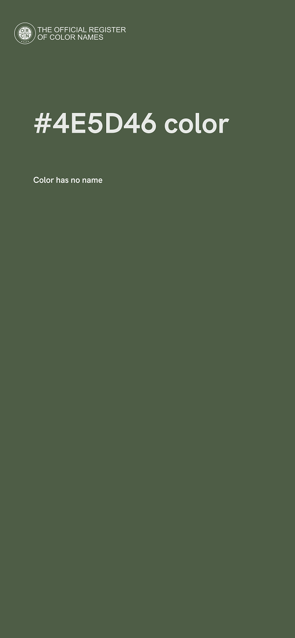 #4E5D46 color image