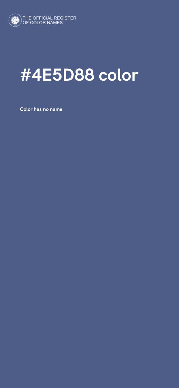 #4E5D88 color image