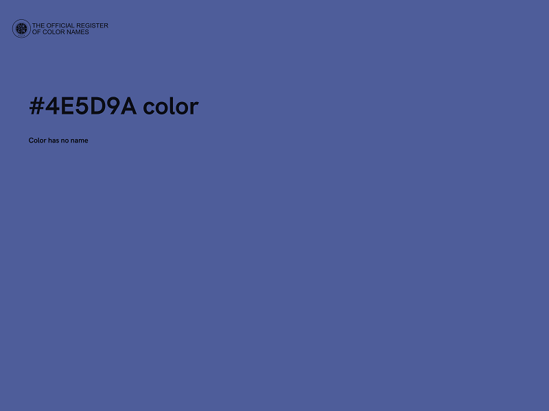 #4E5D9A color image