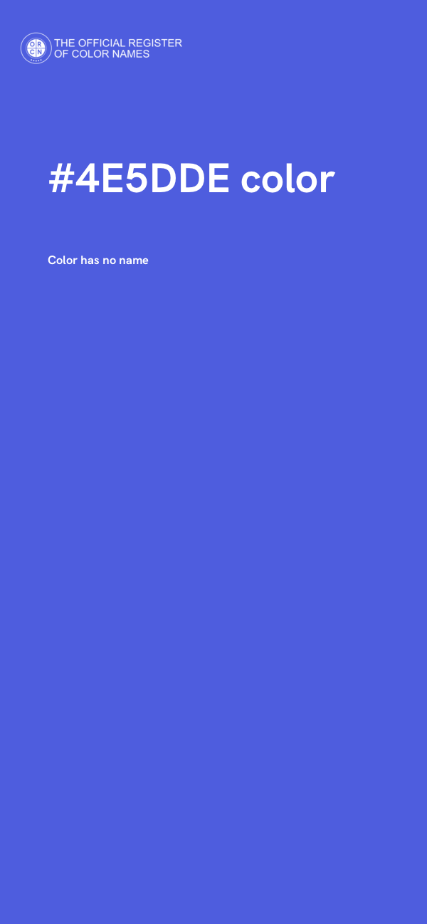 #4E5DDE color image