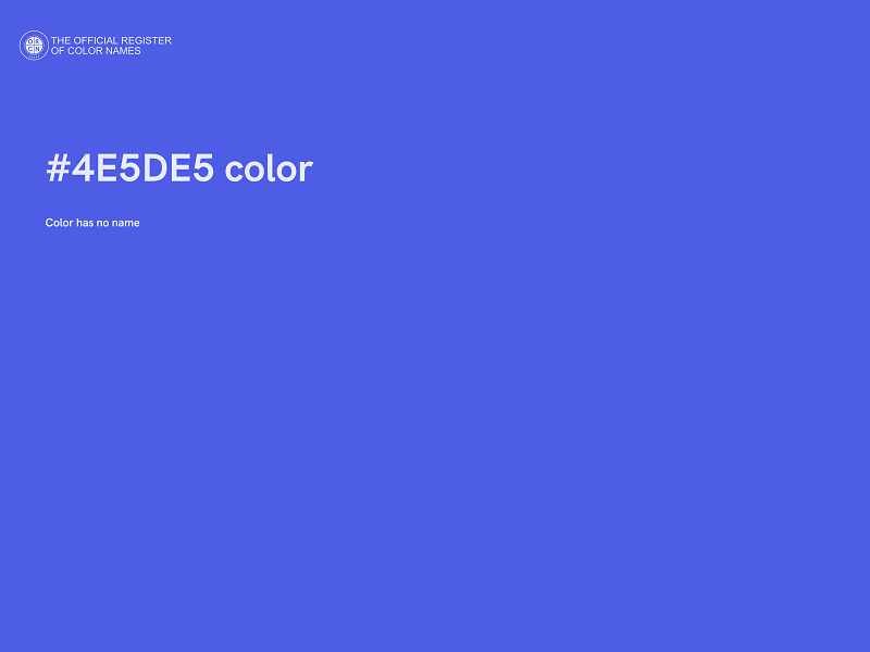 #4E5DE5 color image