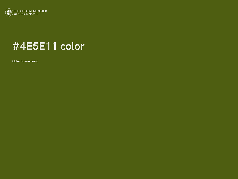 #4E5E11 color image