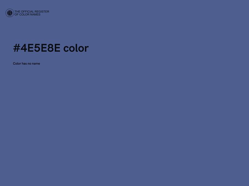 #4E5E8E color image
