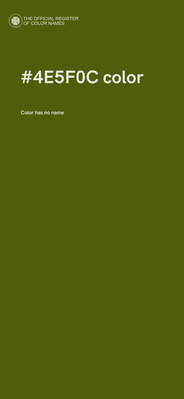 #4E5F0C color image