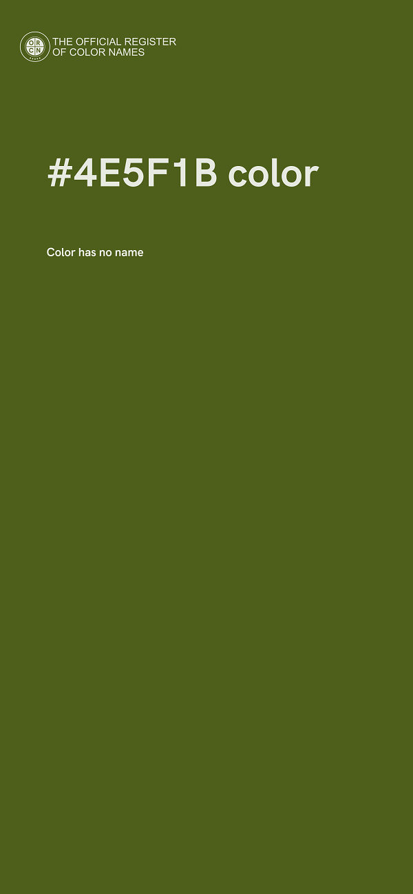 #4E5F1B color image