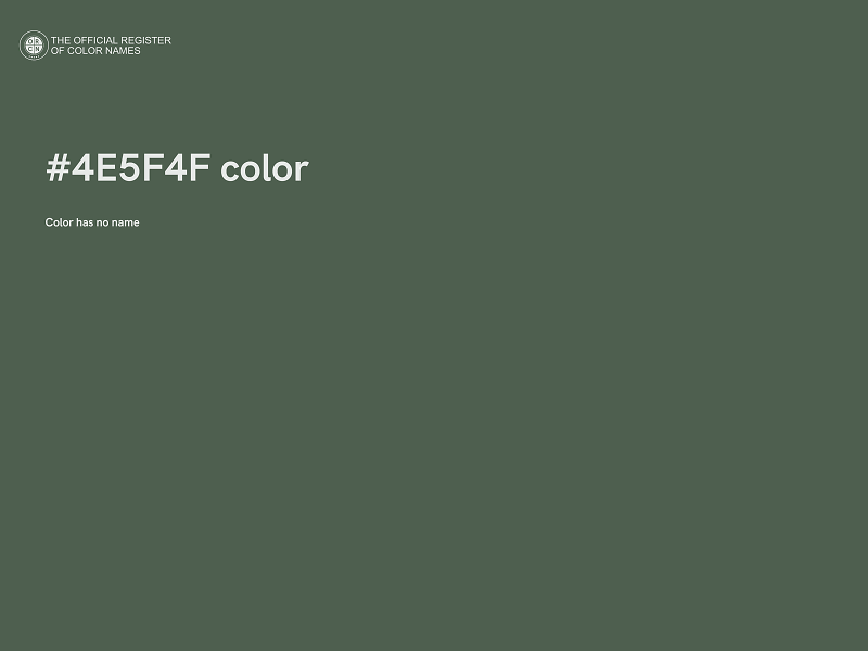 #4E5F4F color image