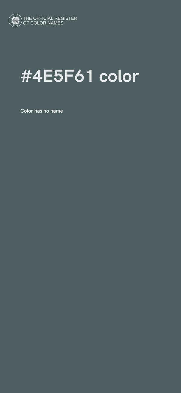 #4E5F61 color image
