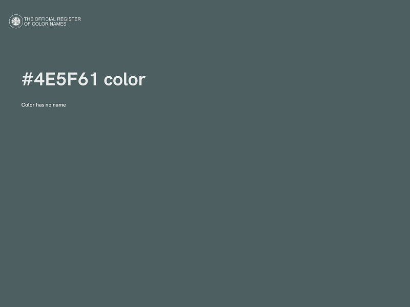 #4E5F61 color image