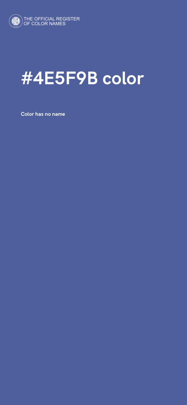 #4E5F9B color image