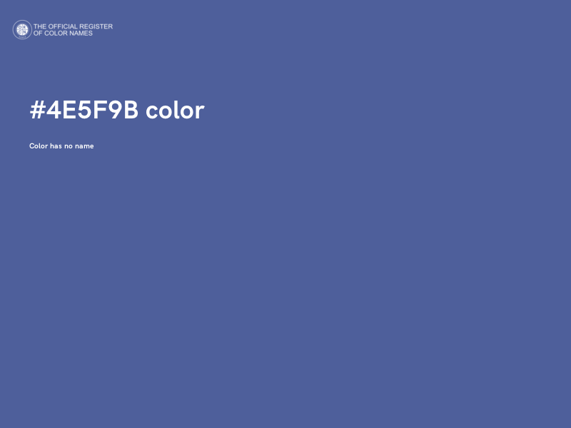 #4E5F9B color image