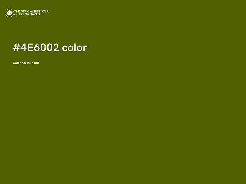 #4E6002 color image