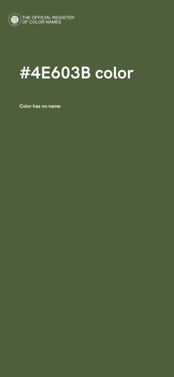 #4E603B color image