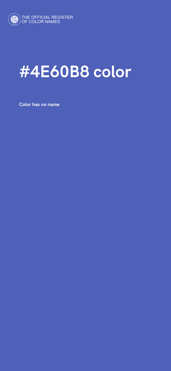 #4E60B8 color image