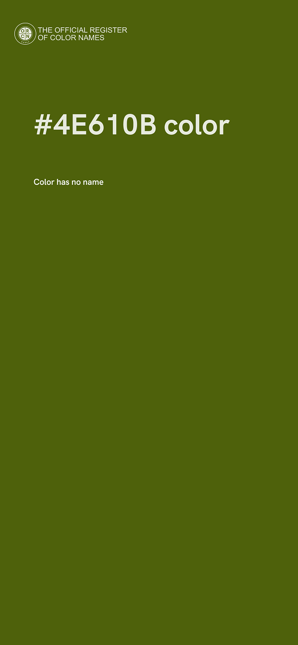 #4E610B color image