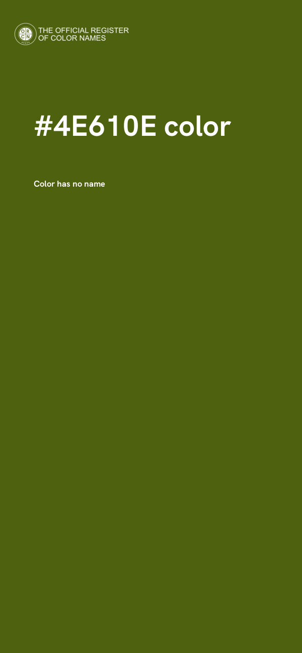 #4E610E color image