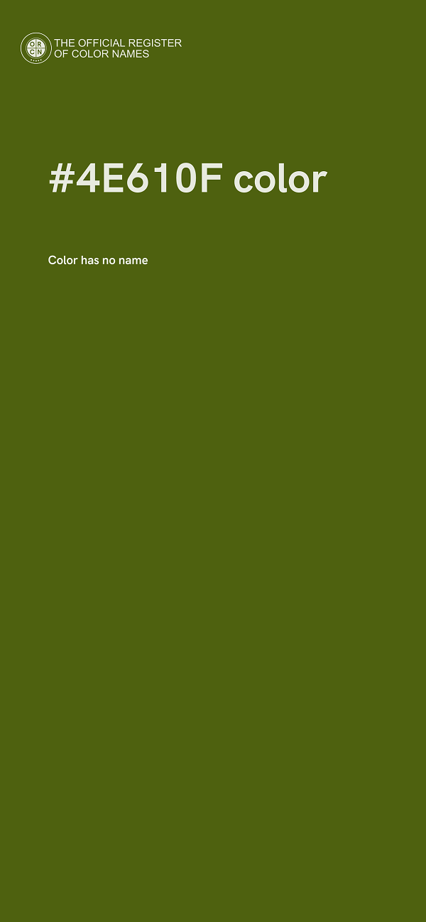 #4E610F color image