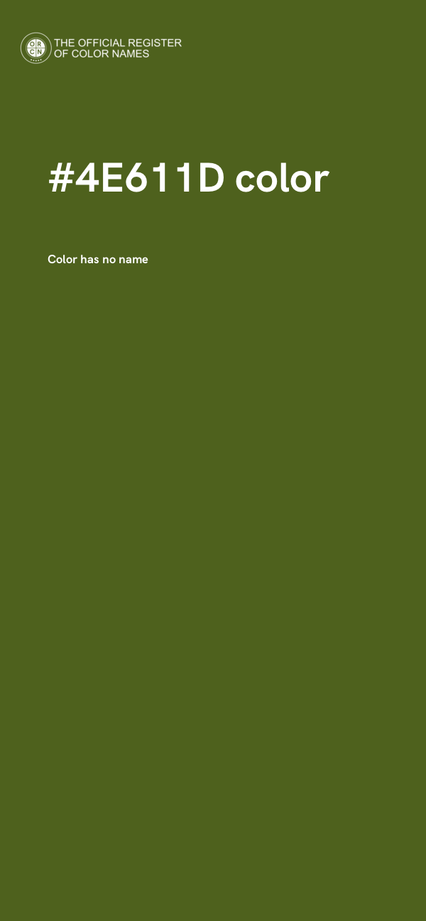 #4E611D color image