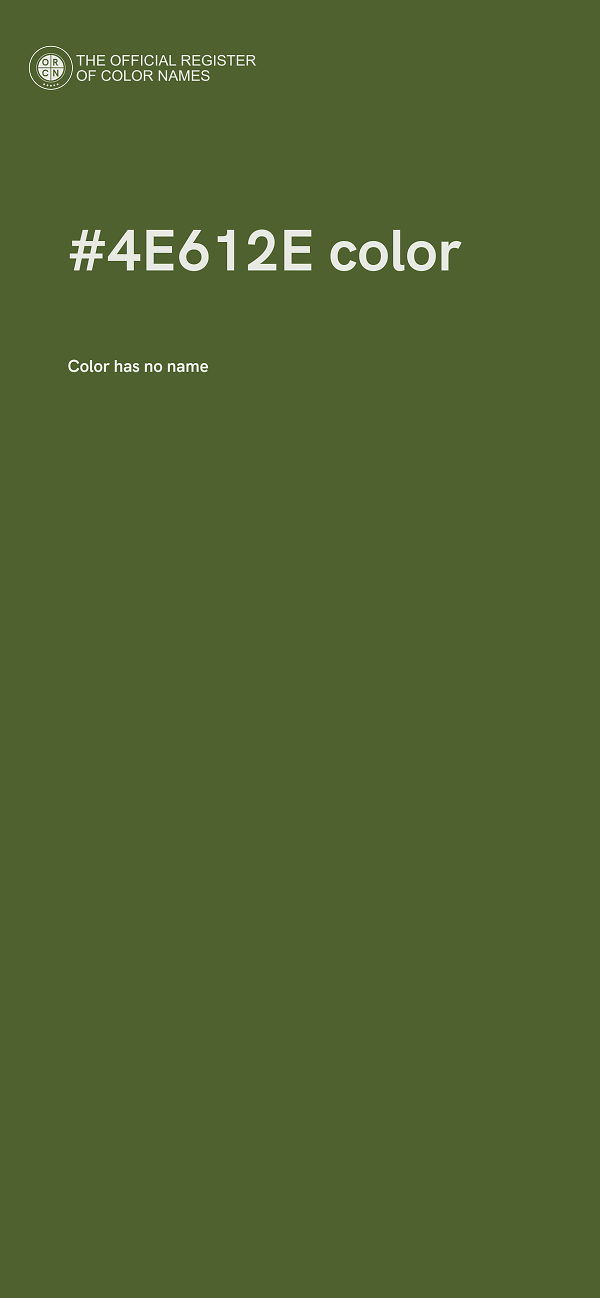 #4E612E color image