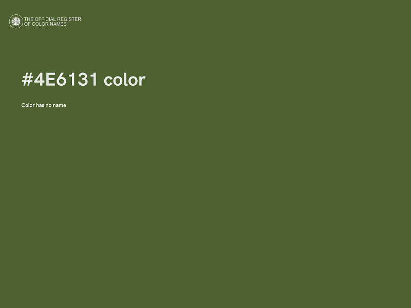 #4E6131 color image