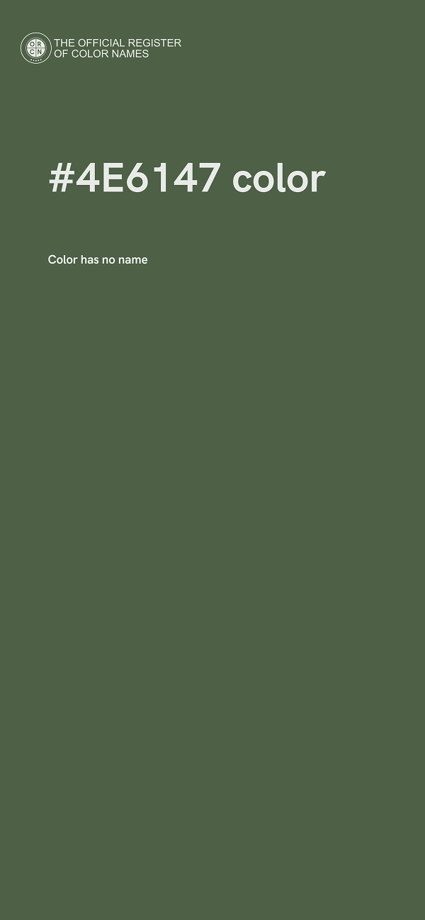 #4E6147 color image