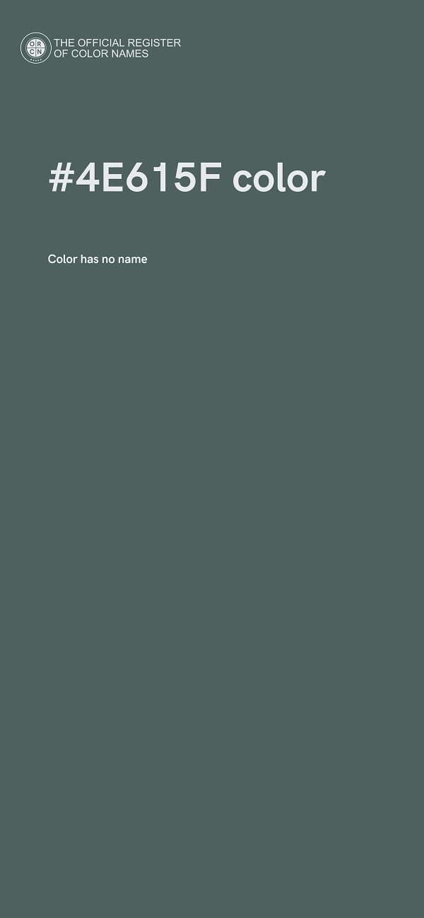 #4E615F color image