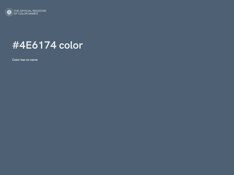 #4E6174 color image