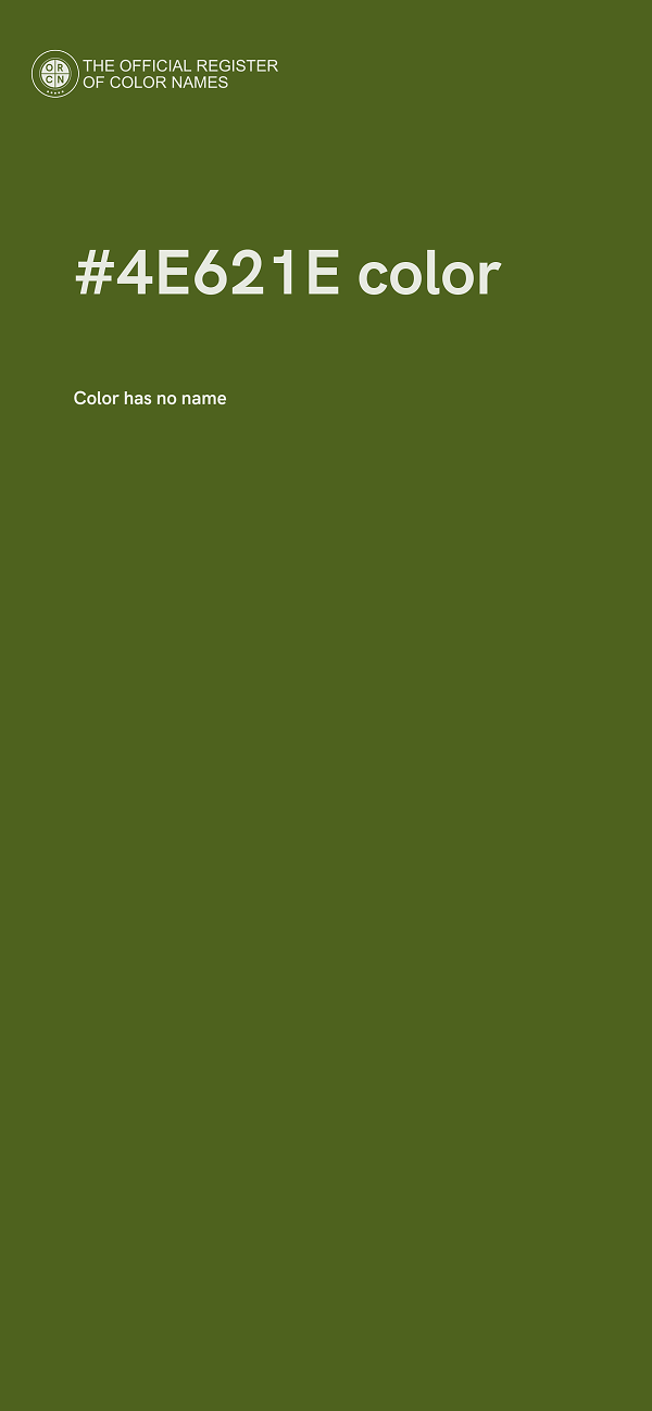 #4E621E color image