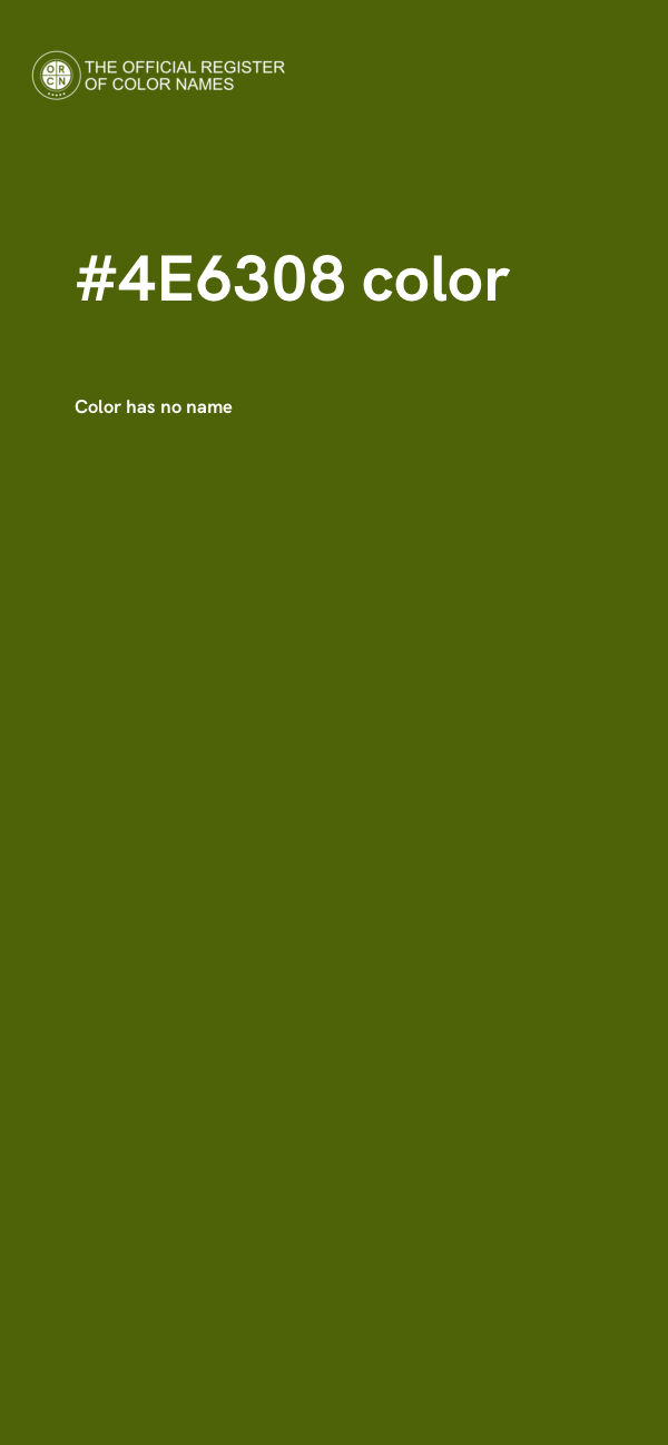 #4E6308 color image