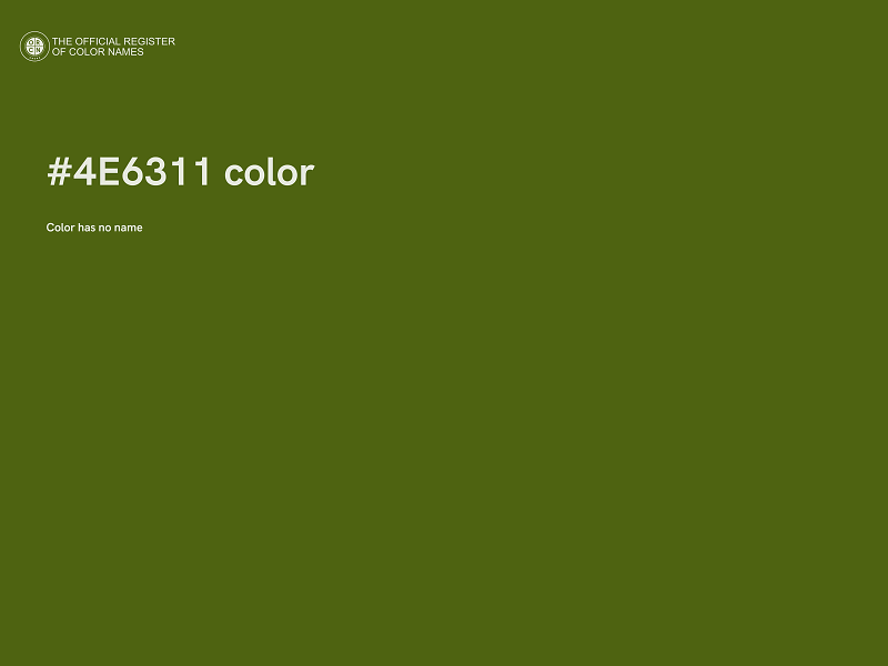 #4E6311 color image