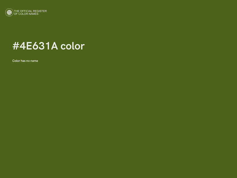 #4E631A color image