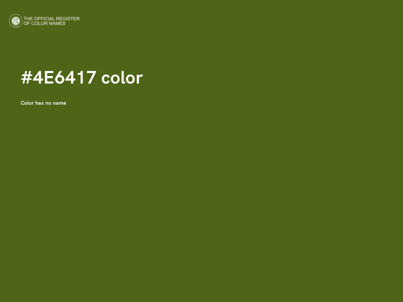 #4E6417 color image