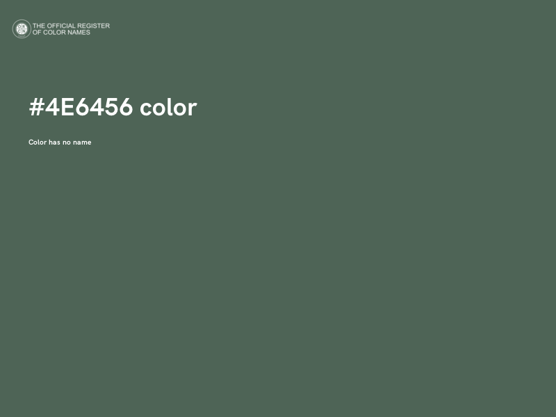 #4E6456 color image