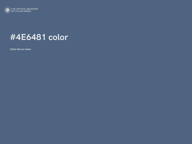 #4E6481 color image