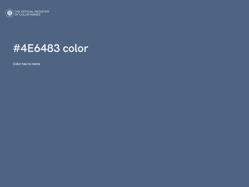 #4E6483 color image