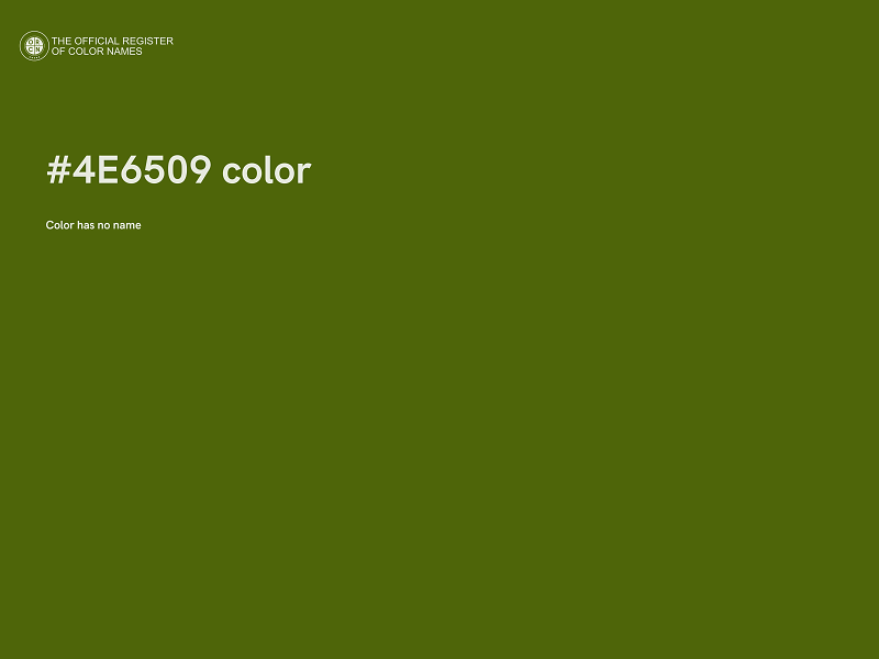 #4E6509 color image