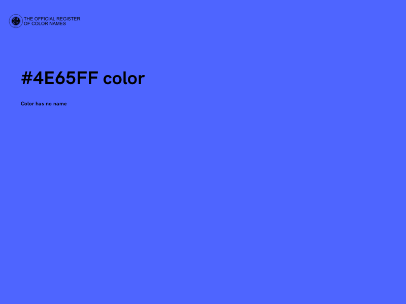 #4E65FF color image