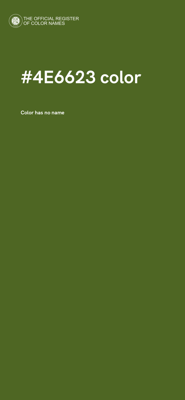 #4E6623 color image